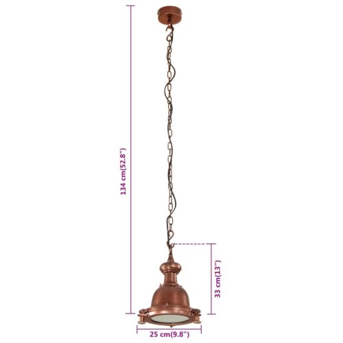  alumínium függőlámpa 25 x 25 x 134 cm