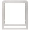  rozsdamentes acél tűzifatároló 80x28x86 cm