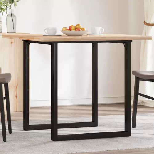  acél dohányzóasztallábak O-alakú vázzal 60 x 60 x 73 cm