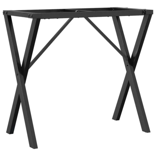  acél dohányzóasztallábak X-alakú vázzal 80 x 40 x 73 cm