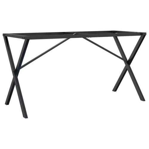  acél étkezőasztallábak X-alakú vázzal 120 x 60 x 73 cm