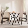  acél étkezőasztallábak Y-alakú vázzal 60 x 50 x 73 cm
