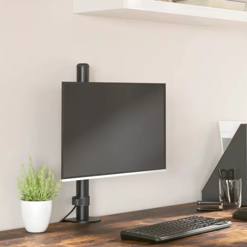  fekete acél monitorállvány VESA 75/100 mm