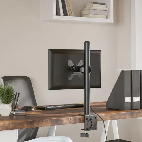  fekete acél monitorállvány VESA 75/100 mm