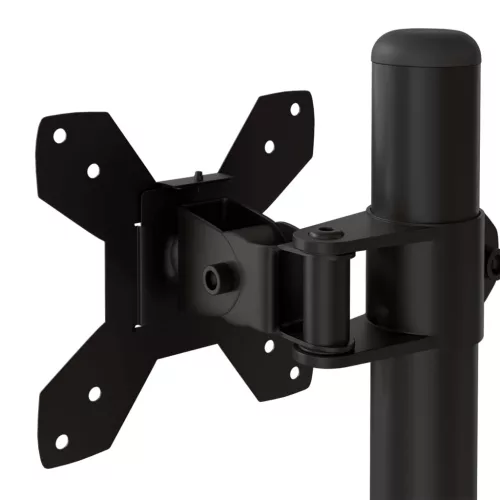  fekete acél monitorállvány VESA 75/100 mm