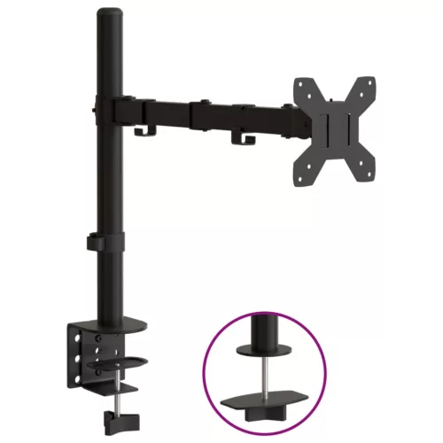 fekete acél monitorállvány VESA 75/100 mm