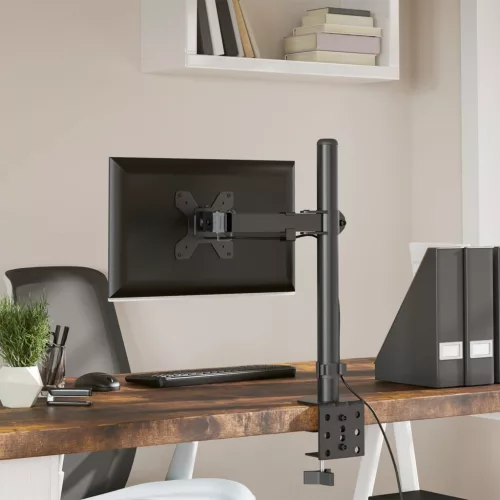  fekete acél monitorállvány VESA 75/100 mm
