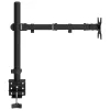  fekete acél monitorállvány VESA 75/100 mm