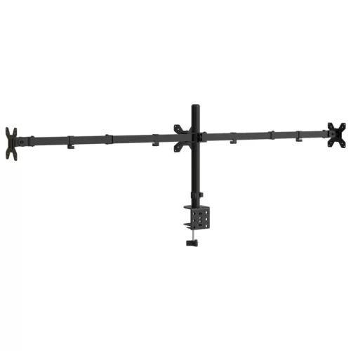  tripla fekete acél monitorállvány VESA 75/100 mm