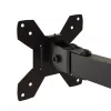  tripla fekete acél monitorállvány VESA 75/100 mm
