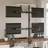  fekete acél monitorállvány VESA 75/100 mm