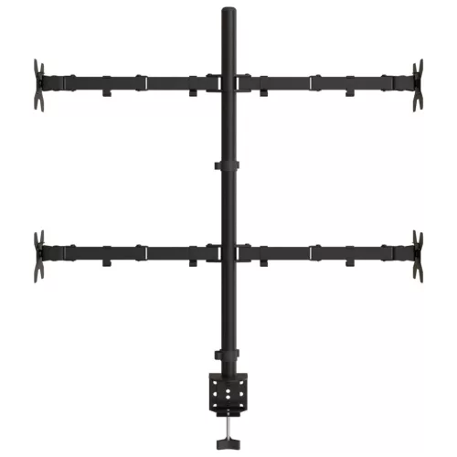  fekete acél monitorállvány VESA 75/100 mm