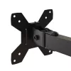  fekete acél monitorállvány VESA 75/100 mm