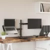  fekete acél monitorállvány VESA 75/100 mm