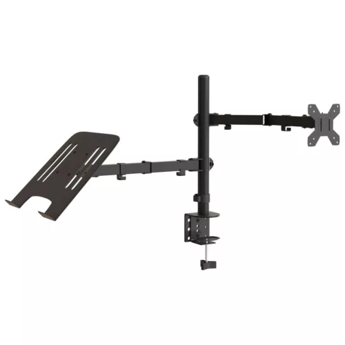  fekete acél monitorállvány VESA 75/100 mm