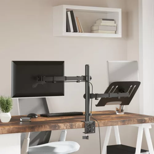  fekete acél monitorállvány VESA 75/100 mm