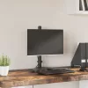  fekete acél monitorállvány VESA 75/100 mm