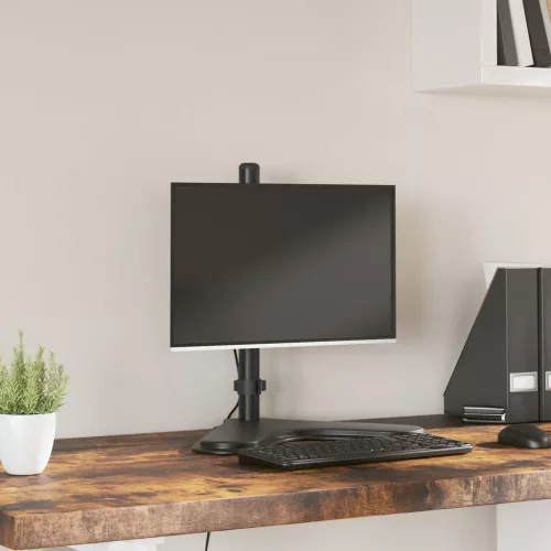  fekete acél monitorállvány VESA 75/100 mm