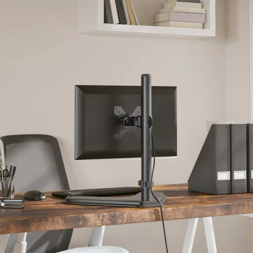  fekete acél monitorállvány VESA 75/100 mm