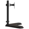 fekete acél monitorállvány VESA 75/100 mm