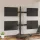  fekete acél monitorállvány VESA 75/100 mm