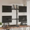  fekete acél monitorállvány VESA 75/100 mm