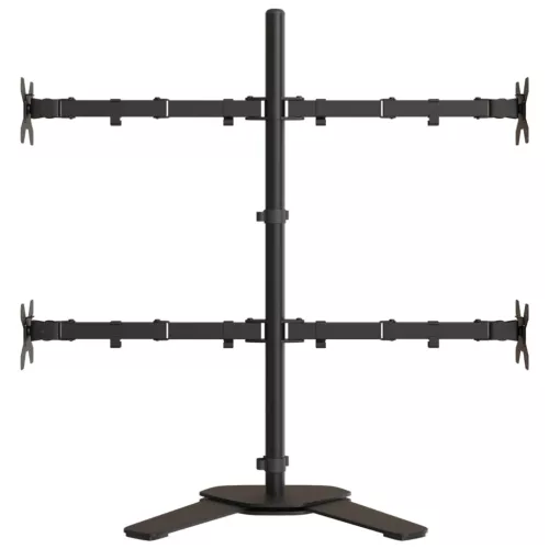  fekete acél monitorállvány VESA 75/100 mm