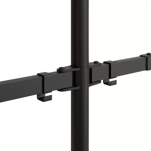  fekete acél monitorállvány VESA 75/100 mm