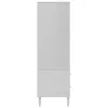  SENJA fehér rattanhatású ruhásszekrény 90 x 55 x 175 cm