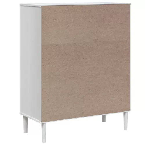  SENJA fehér rattan hatású magasszekrény 90 x 40 x 112 cm