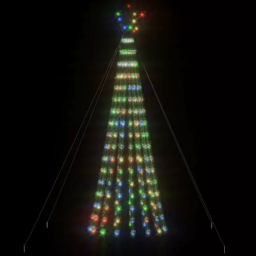  színes LED karácsonyfa 275 LED 180 cm