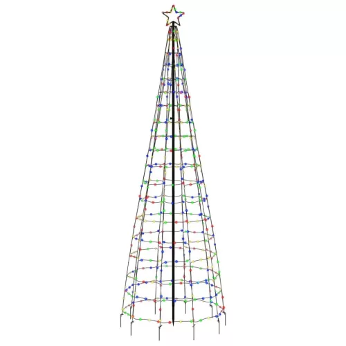  színes LED karácsonyfa tüskékkel 570 LED 300 cm