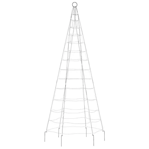  kék LED karácsonyfa zászlórúdra 200 LED 180 cm