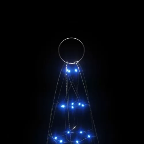  kék LED karácsonyfa zászlórúdra 200 LED 180 cm