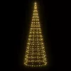  meleg fehér LED karácsonyfa zászlórúdra 550 LED 300 cm