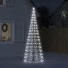  hideg fehér LED karácsonyfa zászlórúdra 550 LED 300 cm