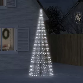  hideg fehér LED karácsonyfa zászlórúdra 550 LED 300 cm