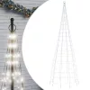  hideg fehér LED karácsonyfa zászlórúdra 550 LED 300 cm