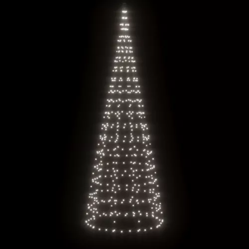  hideg fehér LED karácsonyfa zászlórúdra 550 LED 300 cm