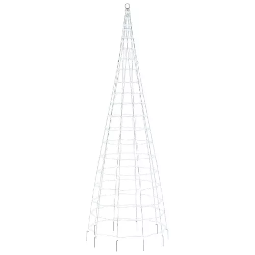  hideg fehér LED karácsonyfa zászlórúdra 550 LED 300 cm