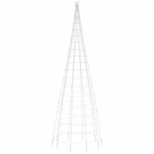  hideg fehér LED karácsonyfa zászlórúdra 550 LED 300 cm