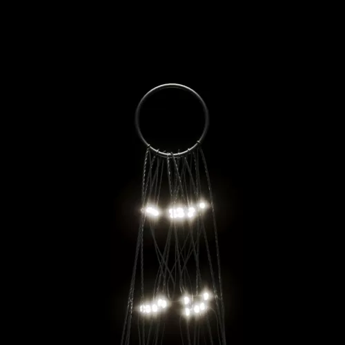  hideg fehér LED karácsonyfa zászlórúdra 550 LED 300 cm