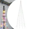 színes LED karácsonyfa zászlórúdra 550 LED 300 cm