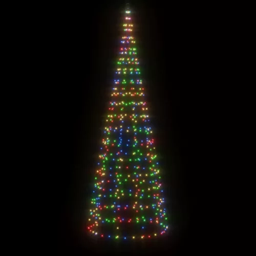  színes LED karácsonyfa zászlórúdra 550 LED 300 cm