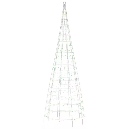  színes LED karácsonyfa zászlórúdra 550 LED 300 cm