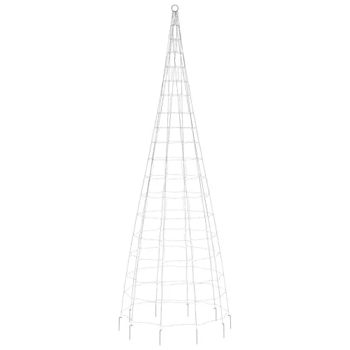  színes LED karácsonyfa zászlórúdra 550 LED 300 cm
