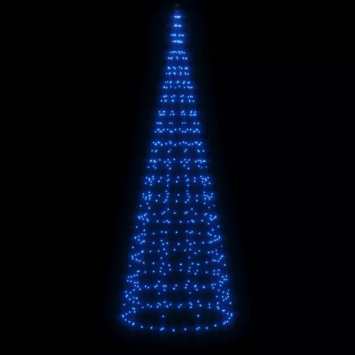  kék LED karácsonyfa zászlórúdra 550 LED 300 cm