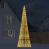  meleg fehér LED karácsonyfa zászlórúdra 1534 LED 500 cm