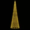  meleg fehér LED karácsonyfa zászlórúdra 1534 LED 500 cm