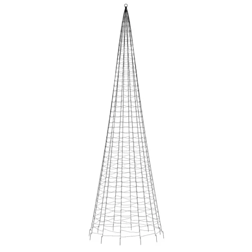  meleg fehér LED karácsonyfa zászlórúdra 1534 LED 500 cm